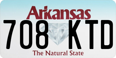 AR license plate 708KTD