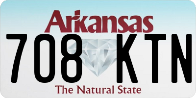 AR license plate 708KTN