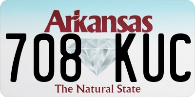 AR license plate 708KUC