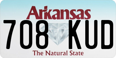 AR license plate 708KUD