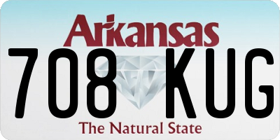 AR license plate 708KUG