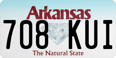 AR license plate 708KUI
