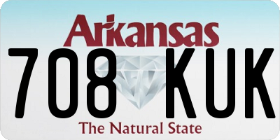 AR license plate 708KUK