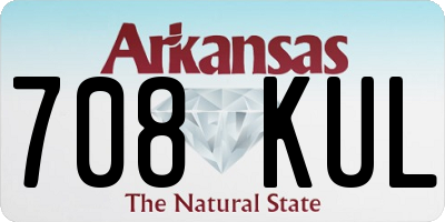 AR license plate 708KUL