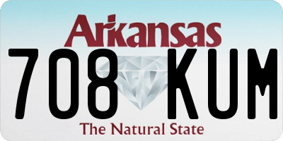 AR license plate 708KUM