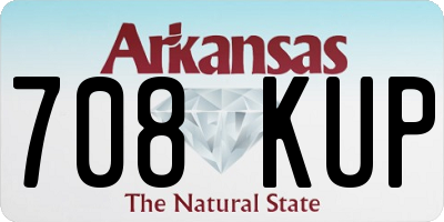 AR license plate 708KUP