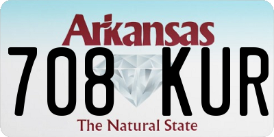 AR license plate 708KUR