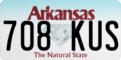 AR license plate 708KUS