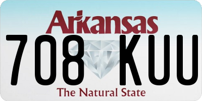 AR license plate 708KUU