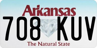 AR license plate 708KUV