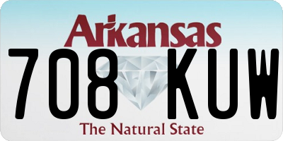 AR license plate 708KUW