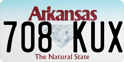AR license plate 708KUX