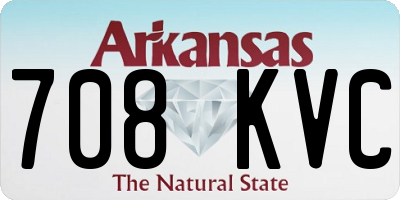 AR license plate 708KVC