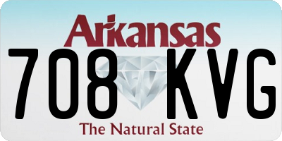 AR license plate 708KVG