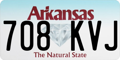 AR license plate 708KVJ
