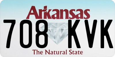 AR license plate 708KVK
