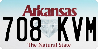 AR license plate 708KVM