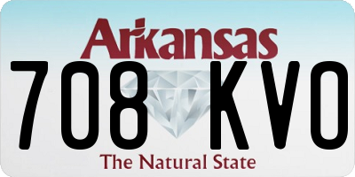 AR license plate 708KVO