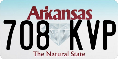 AR license plate 708KVP
