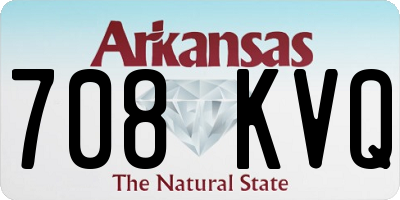 AR license plate 708KVQ