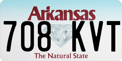 AR license plate 708KVT