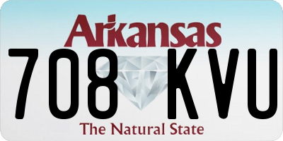 AR license plate 708KVU
