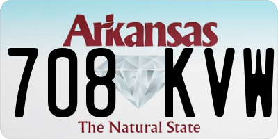 AR license plate 708KVW
