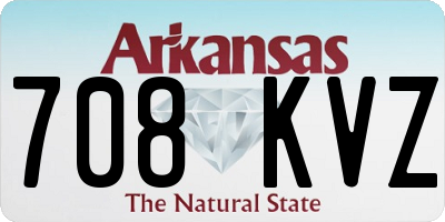 AR license plate 708KVZ