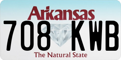 AR license plate 708KWB