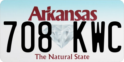 AR license plate 708KWC