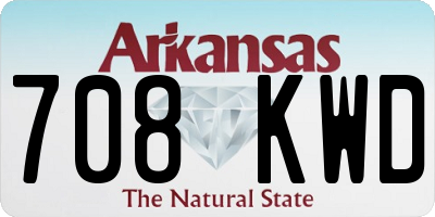 AR license plate 708KWD