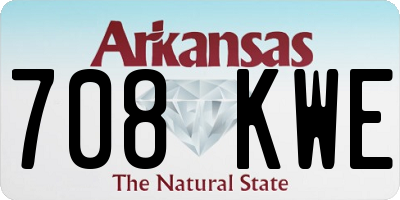 AR license plate 708KWE
