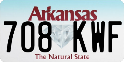 AR license plate 708KWF