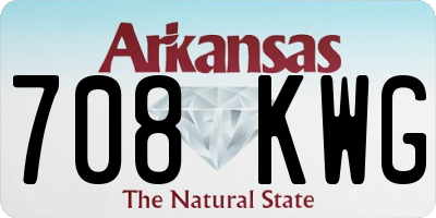 AR license plate 708KWG