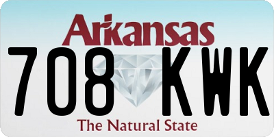 AR license plate 708KWK