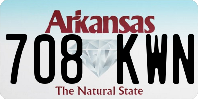 AR license plate 708KWN
