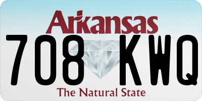 AR license plate 708KWQ