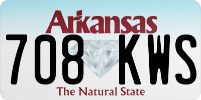 AR license plate 708KWS