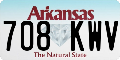 AR license plate 708KWV