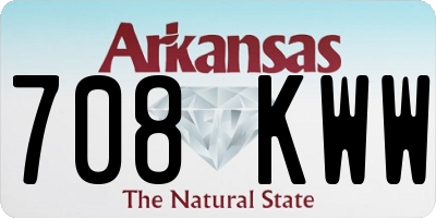 AR license plate 708KWW