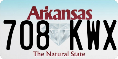 AR license plate 708KWX