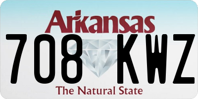 AR license plate 708KWZ