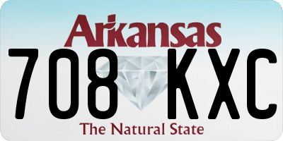 AR license plate 708KXC