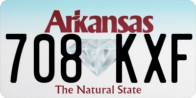 AR license plate 708KXF