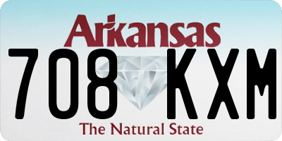 AR license plate 708KXM