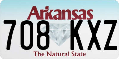 AR license plate 708KXZ