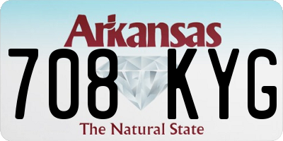 AR license plate 708KYG