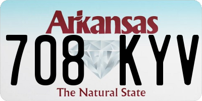 AR license plate 708KYV