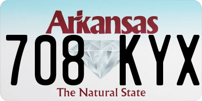 AR license plate 708KYX