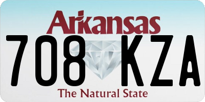 AR license plate 708KZA